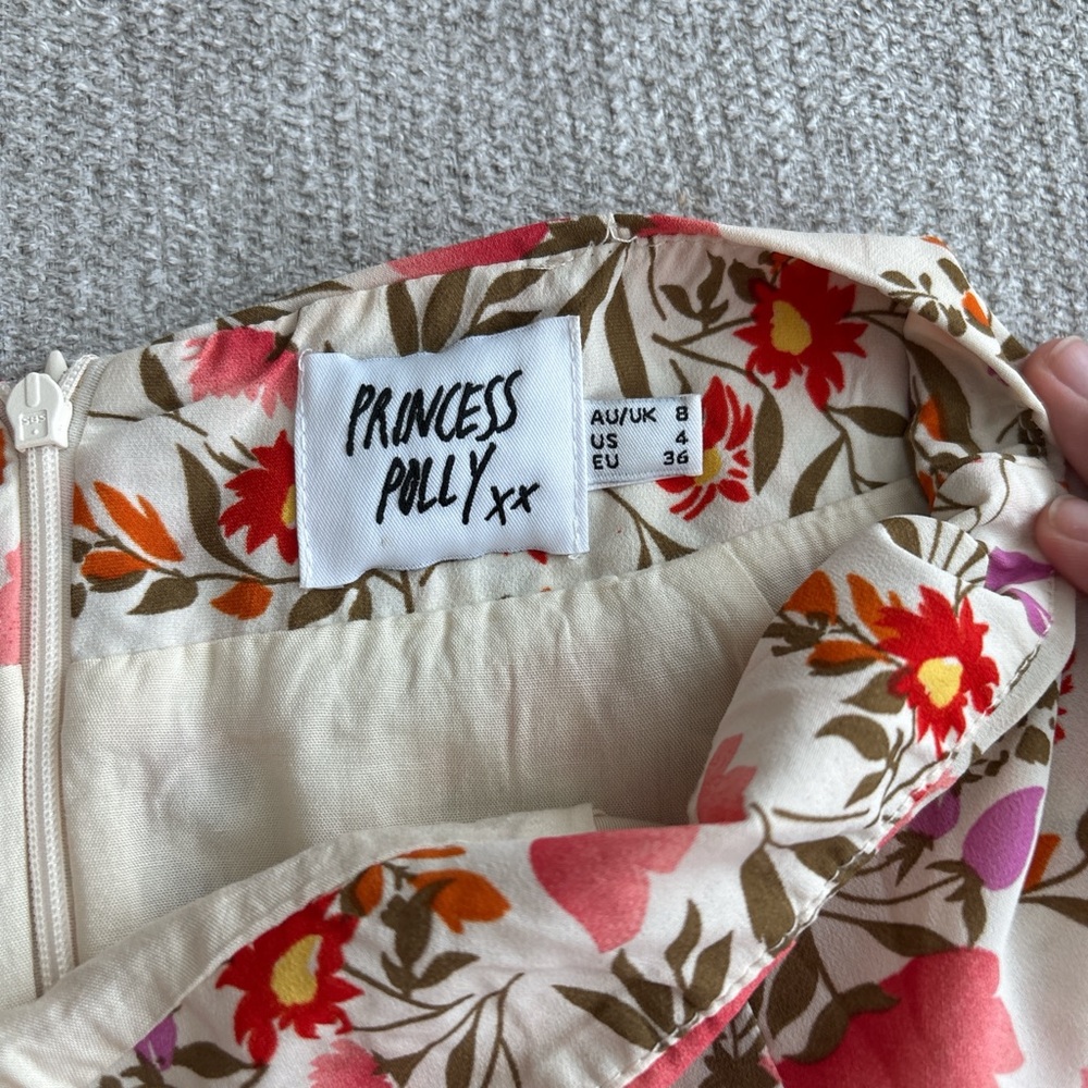 Princess Polly Pink Floral Mini Skirt - Picture 2 of 3